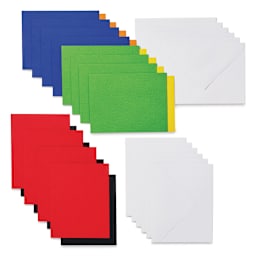 Cricut Joy Cards, Inserts, and Envelopes - Fingerpaint, Package of 12 (Cards, Inserts, and Envelopes shown out of packaging)