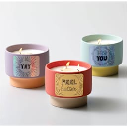 Cricut Joy Permanent Smart Label Writable Vinyl, three candles with different labels