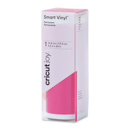 Cricut Joy Permanent Smart Vinyl - Party Pink, Matte, 5-1/2" x 48", roll inside of the packaging