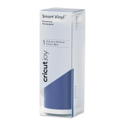 Cricut Joy Permanent Smart Vinyl - Blue, Matte 5-1/2" x 48", roll inside of the packaging