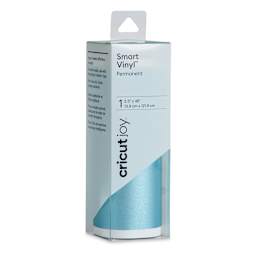 Cricut Joy Permanent Smart Vinyl - Shimmer Light Blue, 5-1/2" x 48", Roll (In packaging)