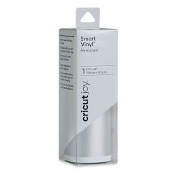 Cricut Joy Permanent Smart Vinyl - Shimmer Silver, 5-1/2" x 48", Roll (In packaging)