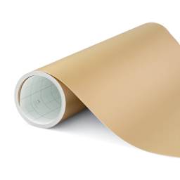 Cricut Removable Smart Vinyl - Metallic Champagne, 13" x 12 ft, unrolled sheet