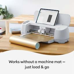 Cricut Removable Smart Vinyl - Metallic Champagne, roll loaded in (machine not included)