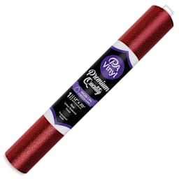 PA Vinyl Iron-On Vinyl - Red, Stretch, Glitter Texture, 12" x 20"