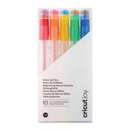 Cricut Joy Gel Pens - Glitter Rainbow, Set of 10, front of the packaging