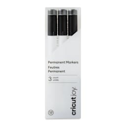Cricut Joy Permanent Markers - Black, Set of 3, front of the packaging