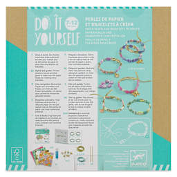 Djeco Do It Yourself Paper Bead Bracelets Kit back of packaging