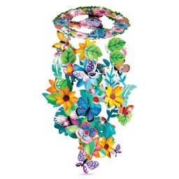 Djeco Do It Yourself Decorative Mobile Kit - Springtime finished mobile
