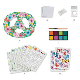 Djeco Do It Yourself Decorative Mobile Kit - Springtime contents with quantities