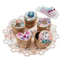 Djeco Do It Yourself Adorable Mini Boxes Kit - finished examples
