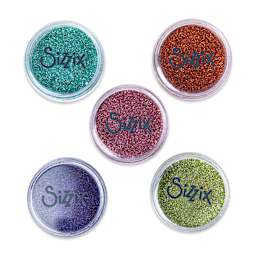 Sizzix Biodegradable Fine Glitter - Muted, Set of 5 Pots (included colors)