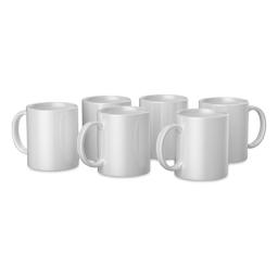 Cricut Mug Blanks - 12 oz, White, Package of 6 (Out of packaging)