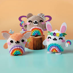 Craft-Tastic Enchanted Forest Friends Kit (Sample compeleted deer, bear, and bunny)