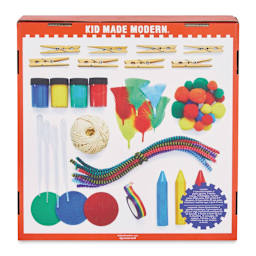 Kid Made Modern STEAM Paint Exploration Kit (Back of packaging)