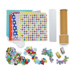 Kid Made Modern STEAM DIY Kaleidoscope Kit (Kit contents)