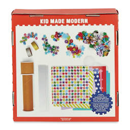 Kid Made Modern STEAM DIY Kaleidoscope Kit (Back of packaging)