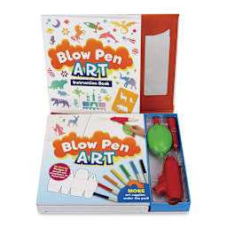 SpiceBox Imagine It! Blow Pen Art Kit (Kit contents)