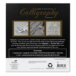 SpiceBox Art Studio Calligraphy Kit (Back of packaging)