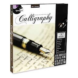 SpiceBox Art Studio Calligraphy Kit (Front of packaging, Angled)