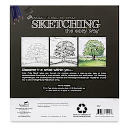SpiceBox Art Studio Sketching Kit (Back of packaging)