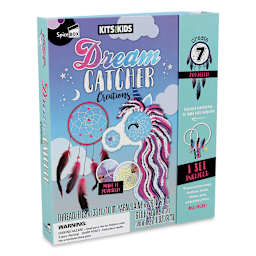 SpiceBox Kits for Kids Dreamcatcher Creations Kit (Front of packaging, Angled)