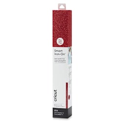 Cricut Smart Iron-On Heat Transfer Vinyl - Red Glitter, 13" x 3 ft, Roll