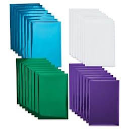 Cricut Foil Transfer Sheets - Jewel Sampler, 4" x 6", Package of 24 (Sampler contents)