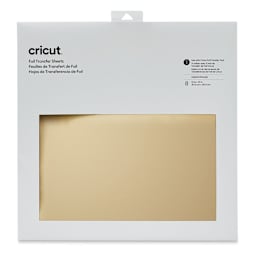 Cricut Foil Transfer Sheets - Gold, 12" x 12", Package of 8 (In packaging)