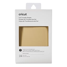 Cricut Foil Transfer Sheets - Gold, 4" x 6", Package of 24 (In packaging)