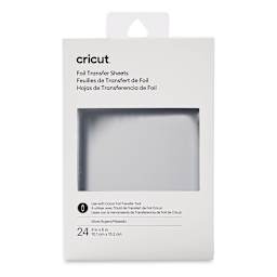 Cricut Foil Transfer Sheets - Silver, 4" x 6", Package of 24 (In packaging)