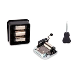 Kikkerland Make Your Own Music Box Kit (Music cylinders, soundbox, and screwdriver)