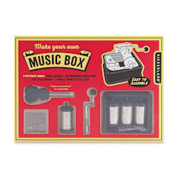 Kikkerland Make Your Own Music Box Kit (Front of packaging)