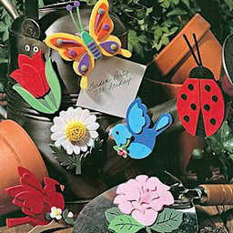 Essentials by Leisure Arts Foam Sheets - Assorted Colors, 9" x 12", Package of 15 (Sample foam flowers, birds, and insects)