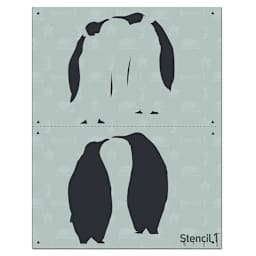 Stencil1 Multi-Layer Stencil, Penguins, 2 Layer