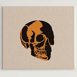 Stencil1 Multi-Layer Stencil, Skull Profile Art