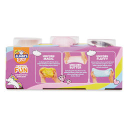 Elmer's Gue Premade Slime - Unicorn Theme, 8 oz, Back of Package