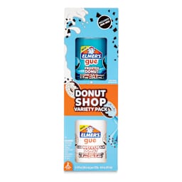 Elmer’s Gue Premade Slime - Donut Shop, Package of 2, Front of Package