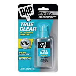DAP RapidFuse Ultra Clear All Purpose Adhesive - 1.67 oz Bottle front of packaging