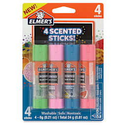 Elmer’s Scented Glue Sticks - Sweet, Pkg of 4, front of the packaging