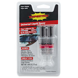 Supertite Universal Liquid Epoxy, 0.2 oz Syringe, Front Of Package