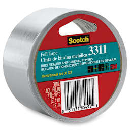 Scotch Foil Tape - 2" x 10 yd, Roll, In Package