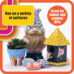 Plaid Mod Podge Water Resistant Glue and Sealer, completed projects of various surfaces