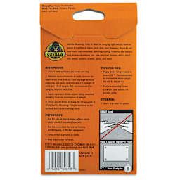 Gorilla Mounting Putty - 2 oz (Back of package)