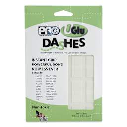 Pro Tapes UGlu Dashes Mounting Strips - Pkg of 160, front of the packaging