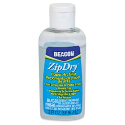 Beacon Zip Dry Paper Art Glue - 2 oz, bottle with precision cap off