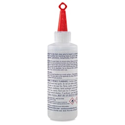 Beacon Fabri-Fix Permanent Adhesive - 4 oz, back of the bottle