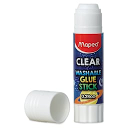 Maped Washable Glue Stick - Clear, 0.28 oz