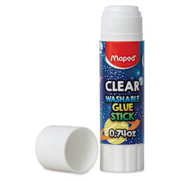 Maped Washable Glue Stick - Clear, 0.74 oz