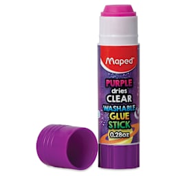 Maped Washable Glue Stick - Purple Clear, 0.28 oz